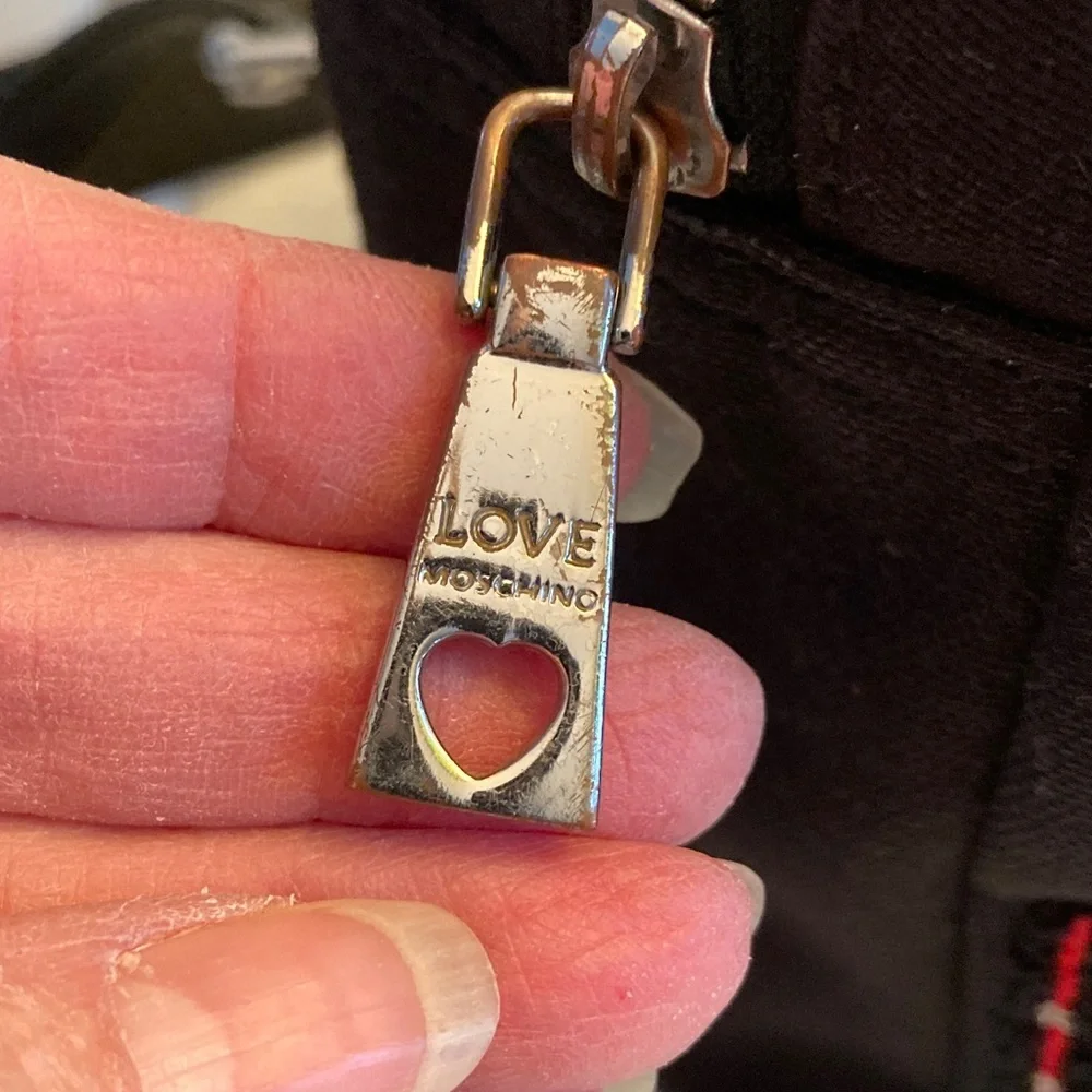 Love Moschino Black Backpack with Multicolor Logo - Picture 2 of 9